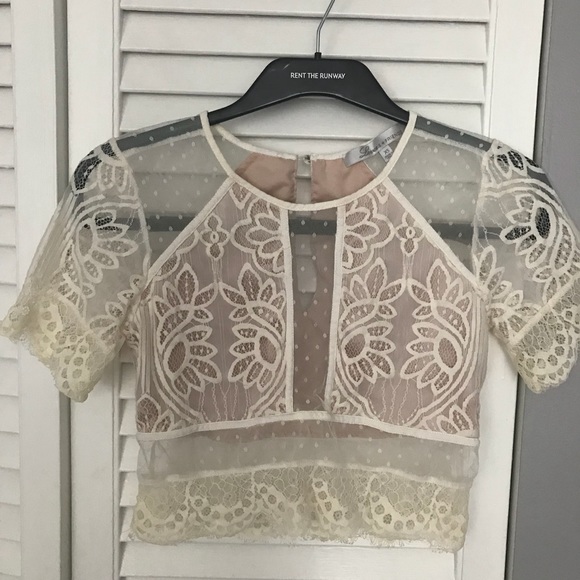 NWOT Lovers & Friends lace two piece skirt set - Picture 3 of 7